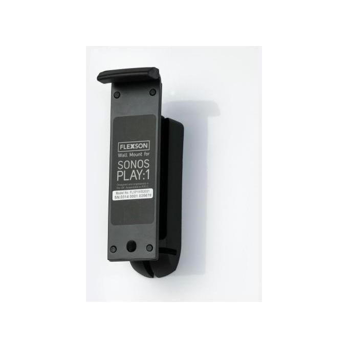 Flexson Supporti a Parete per Altoparlanti per Sonos One e Sonos PLAY:1 Nero