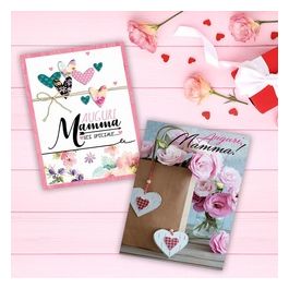 Confezione 12 Biglietti Auguri Mamma Assortiti
