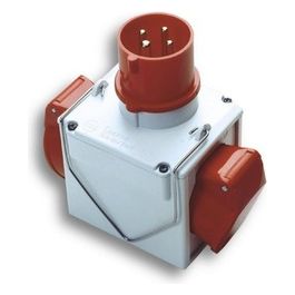 Adattatore Cee Rosso Dopp.380V.73111