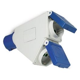 Adattatore Cee Blu Doppia 220V.73104