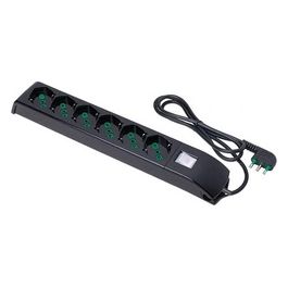 Multipresa 6X2Pt Sk Int Af Nero Fido 410241