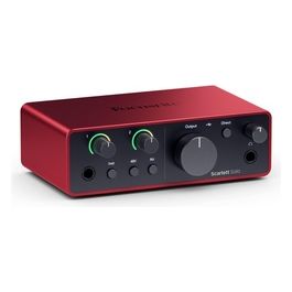 Interfaccia Audio Scarlett Solo 4Gen Rosso e Nero