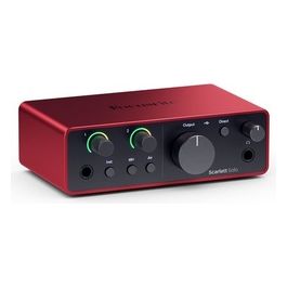 Interfaccia Audio Scarlett Solo 4Gen Rosso e Nero