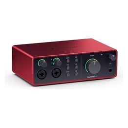 Focusrite Interfaccia Audio Scarlett 4i4 Gen4 Rosso e Nero