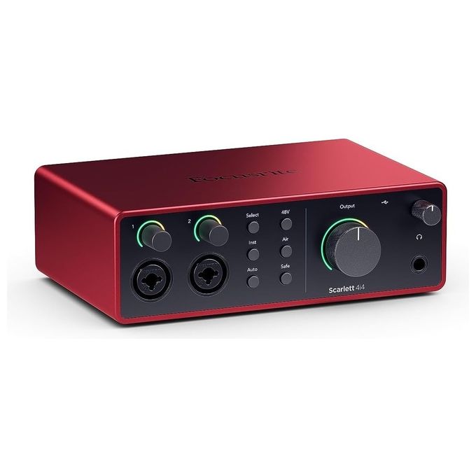Focusrite Interfaccia Audio Scarlett 4i4 Gen4 Rosso e Nero