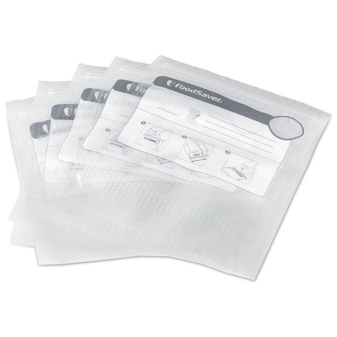 Image of Foodsaver Busta 26 Sacchetti 20x22cm con Zip Riutilizzabili