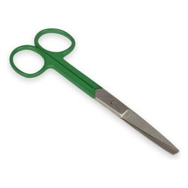 Forbici Rette Punte Alterne - Anelli Verdi - 14 Cm 1 pz.
