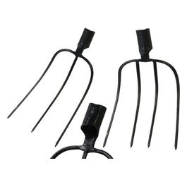 Bricomall Forca A 3 Denti Attrezzo per Giardinaggio Strumento di Manutenzione Terreni e Giardini per Utenti Professionali