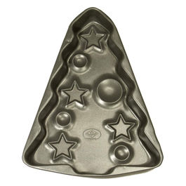 Vespa stampo per torte albero di natale antiaderente alluminio nero 29,5x39,5 cm