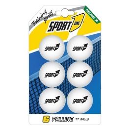 Sport-One Blister 6 Palline Ping Pong Bianche