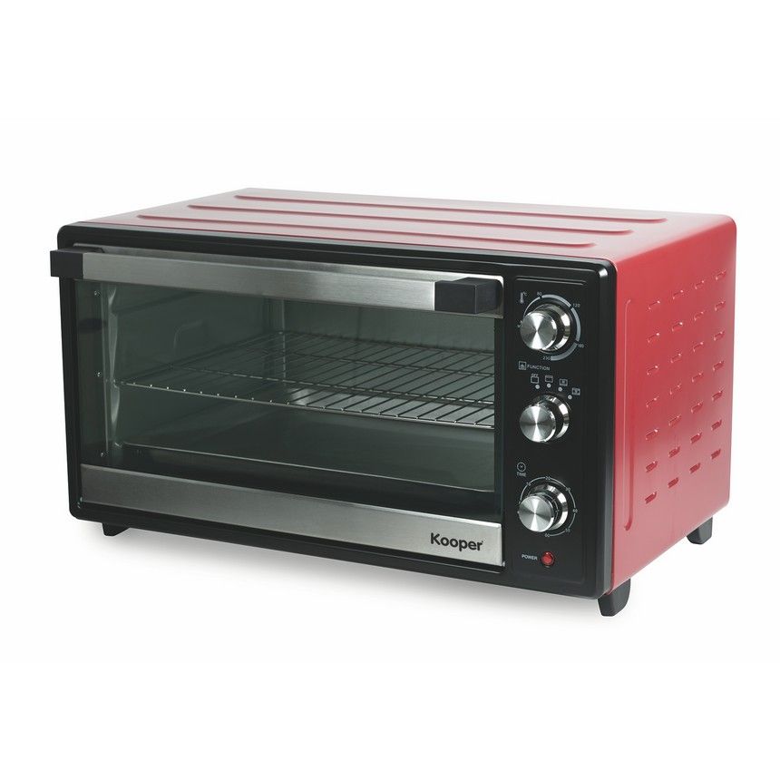 Forno 55 Lt Rosso 2000 W Ventilato Con Luce | Yeppon