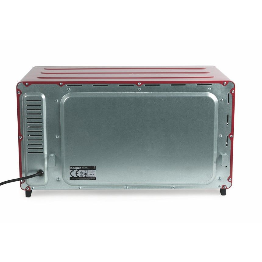 Forno 55 Lt Rosso 2000 W Ventilato Con Luce | Yeppon