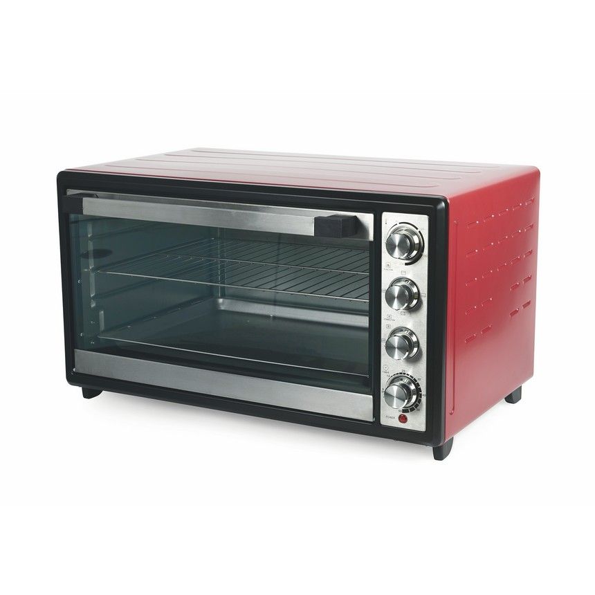 Forno 72 Lt Rosso 2100 W Ventilato Con Luce | Yeppon