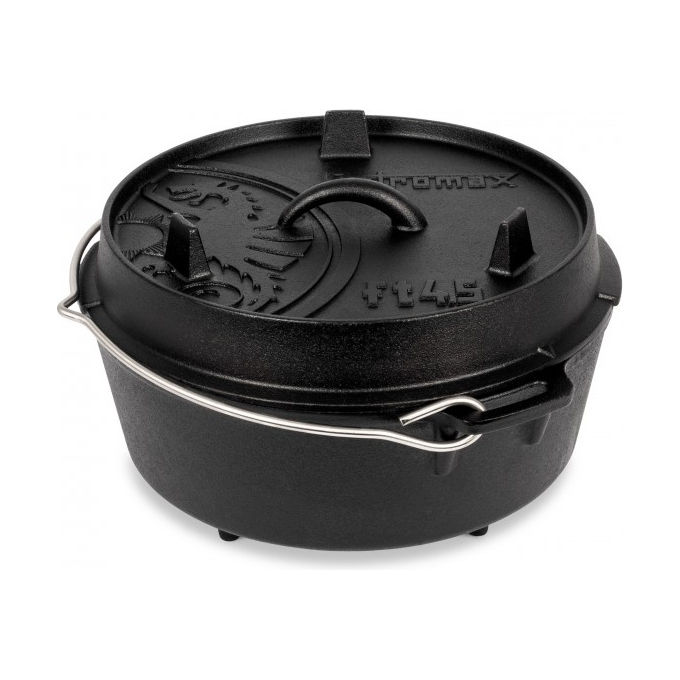Petromax FT4.5 Forno Olandese 3,5 L Ghisa con Coperchio e Tre Gambe colore Nero