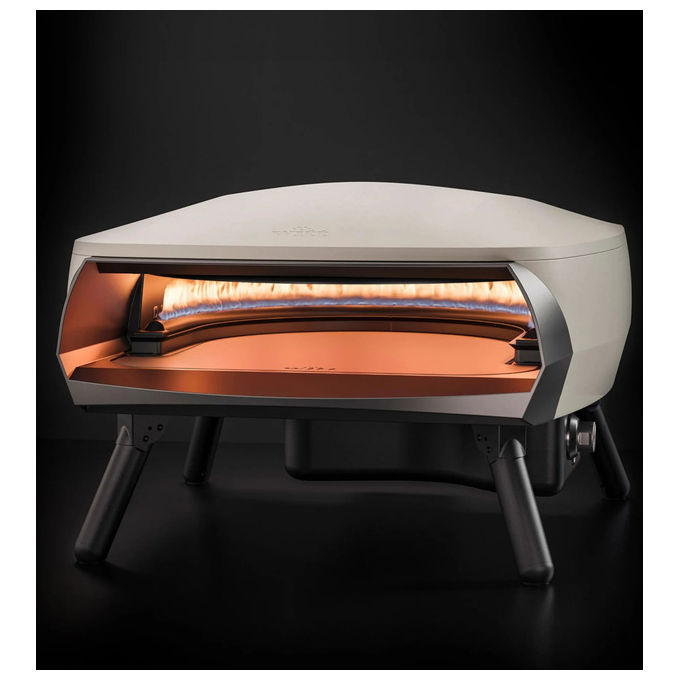 Witt Etna Fermo forno per pizza a gas, 500°C in 18 minuti, bruciatore 7,4 kW, cottura leopardata, pietra refrattaria, arancione