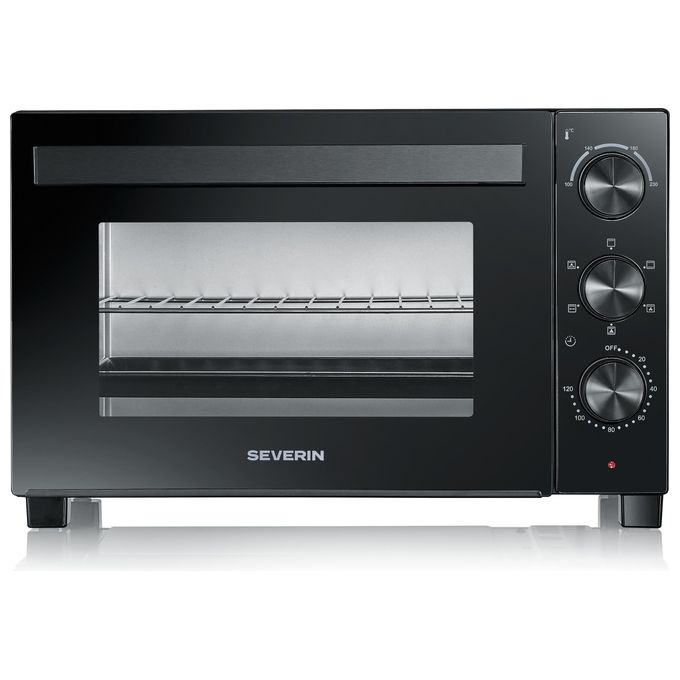 Severin TO 2075 Forno con Tostapane 30 L 1600 W Funzione Grill e Rotisserie (45.3x40x34.5 cm) colore Nero