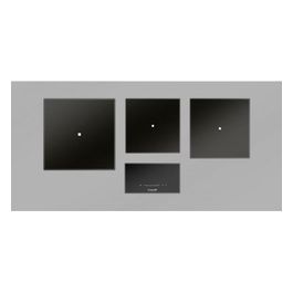 7365 030 Piano Cottura a Induzione Modulare Quadra in Vetroceramica 3 Zone Libero Posizionamento Touch Control Nero