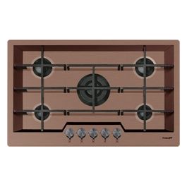 7601 866 Serie Ke Copper Piano Cottura a Gas 5 Zone 1 Tripla Corona Griglie in Ghisa 80 cm Copper