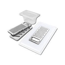 8159 101 Kit grattugie con anello-supporto e vaschetta raccogli vivande