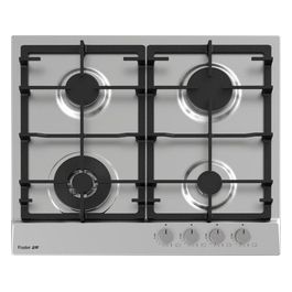 Piano Cottura a Gas 4 Fuochi 58cm Inox