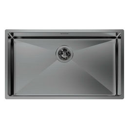 Quadra R12 Lavello Incasso Acciaio Inox Gun Metal Fumè