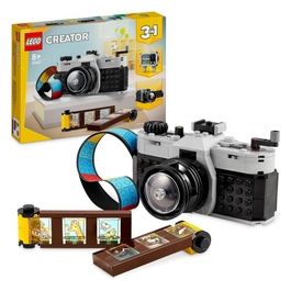 Creator 31147 3in1 Fotocamera Retro, Giochi per Bambini 8+ Anni, Macchina Fotografica Trasformabile in Videcamera o TV