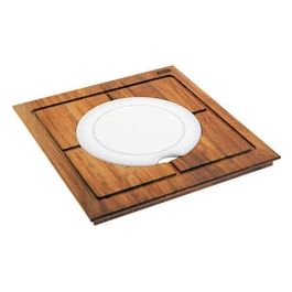 112.0016.487 Tagliere multifunzione in legno 40 x 43 cm