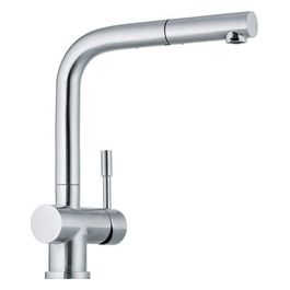 Franke 115.0331.246 Atlas window Miscelatore monocomando con doccetta estraibile mono getto e canna girevole 360° Inox Satinato