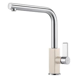 Franke Maris Miscelatore monocomando con canna alta girevole 360° Bianco-sabbia 115.0392.335