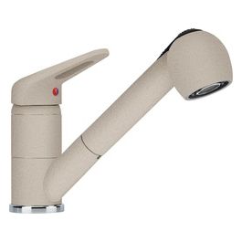 Franke Novara-Plus Doccia Miscelatore monocomando con canna girevole 120° e doccetta orientabile doppio getto Sahara 115.0470.663