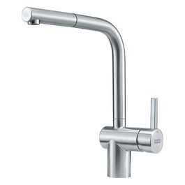 Franke Atlas Neo Miscelatore monocomando con bocca alta girevole 180° e Boccaglio estraibile Acciaio Inox 115.0521.438