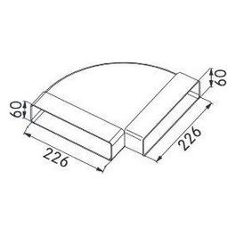 Franke Curva Rettangolare / Orizzontale 90 gradi 112.0040.367