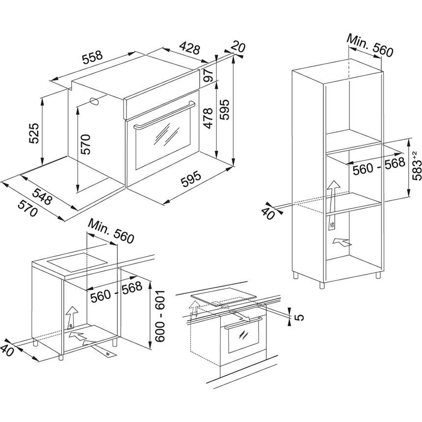 Franke FSM 86 H XS Forno Elettrico da Incasso Smart Nero | Yeppon