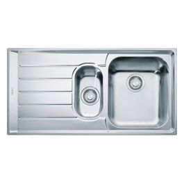 Franke Lavello Inox NEX 651 3 1/2" WWK gocciolatoio a sinistra 1 Vasca + vaschetta + scolapiatti 100 cm 101.0040.738