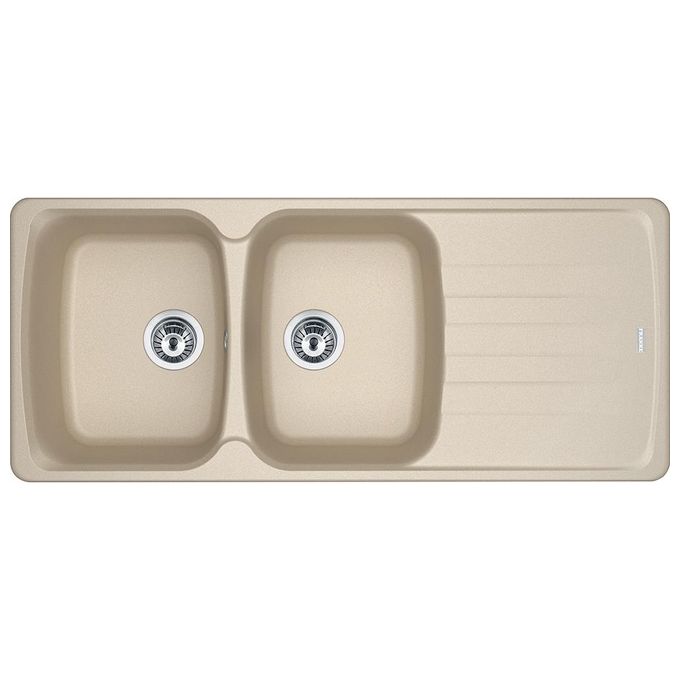Franke Antea AZG 621 Lavello Fragranite da Incasso Gocciolatoio Reversibile 2 Vasche Avena 116x50cm 114.0490.256