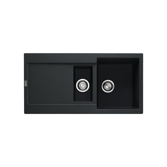 Franke Lavello Granite MRG 651 3 1/2 WWK REV Nero 1 Vasca + vaschetta + scolapiatti 97 cm 114.0157.500