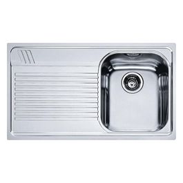 Franke Lavello Inox AMT 611 3 1/2 WWK gocciolatoio a sinistra 1 Vasca + scolapiatti 86 cm 101.0022.449