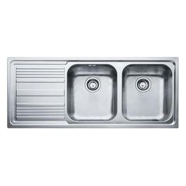 Franke Lavello Inox LLL 621 3 1/2 WWK gocciolatoio a sinistra 2 Vasche + scolapiatti 116 cm 101.0086.284