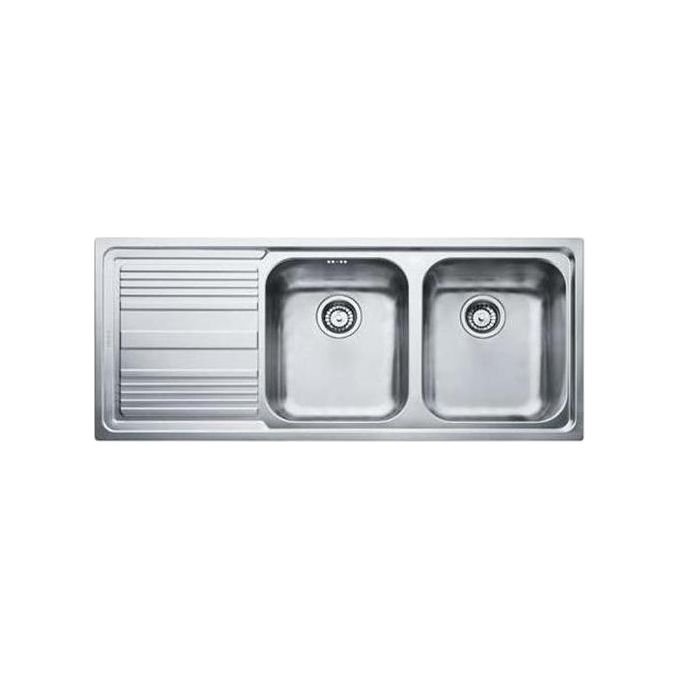 Franke Lavello Inox LLL 621 3 1/2 WWK gocciolatoio a sinistra 2 Vasche + scolapiatti 116 cm 101.0086.284