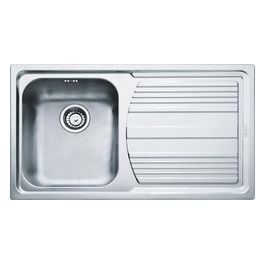 Franke Lavello Inox LLL 611 3 1/2 WWK gocciolatoio a destra 1 Vasca + scolapiatti 86 cm 101.0086.236