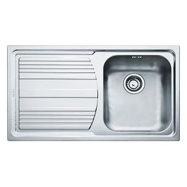 Franke Lavello Inox LLL 611 3 1/2 WWK gocciolatoio a sinistra 1 Vasca + scolapiatti 86 cm 101.0086.240