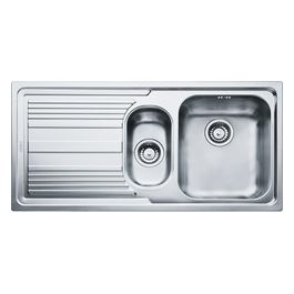 Franke Lavello Inox LLL 651 3 1/2 WWK gocciolatoio a sinistra 1 Vasca + vaschetta + scolapiatti 100 cm 101.0086.254