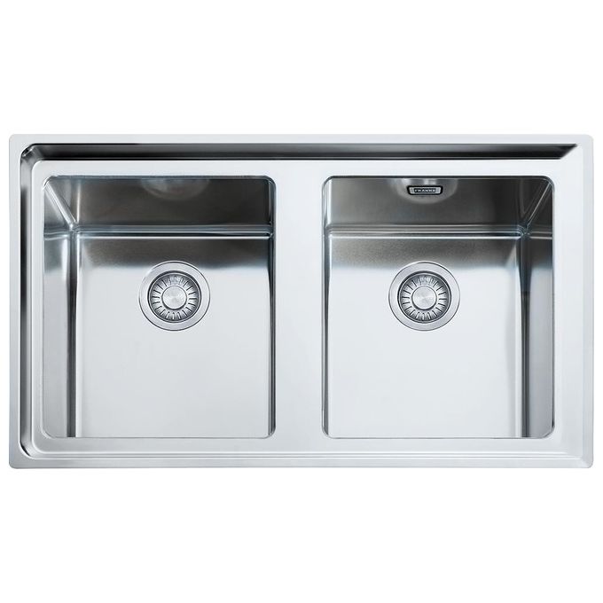 Franke NPX 620 Neptune Plus Lavello Acciaio Inox Spazzolato da Incasso 2 Vasche Acciaio 86x51cm 101.0068.373