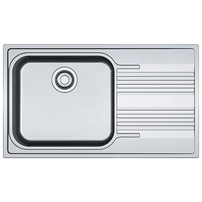 Franke Lavello Inox SRX 611 3 1/2 WWK Gocciolatoio a Destra 1 Vasca + Scolapiatti 86 cm 101.0356.881