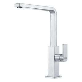 Mythos Miscelatore monocomando con canna alta girevole 360° Acciaio inossidabile Satinato 115.0547.852