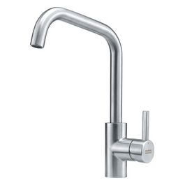 Kubus Miscelatore monocomando con canna alta girevole 180° Inox Satinato 115.0529.202