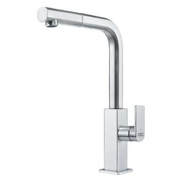 Mythos Miscelatore monocomando con doccino estraibile e canna girevole 360° Acciaio Satinato 115.0547.853
