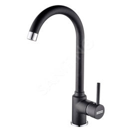 Pola Miscelatore monocomando con canna alta girevole 360° Nero 115.0298.093
