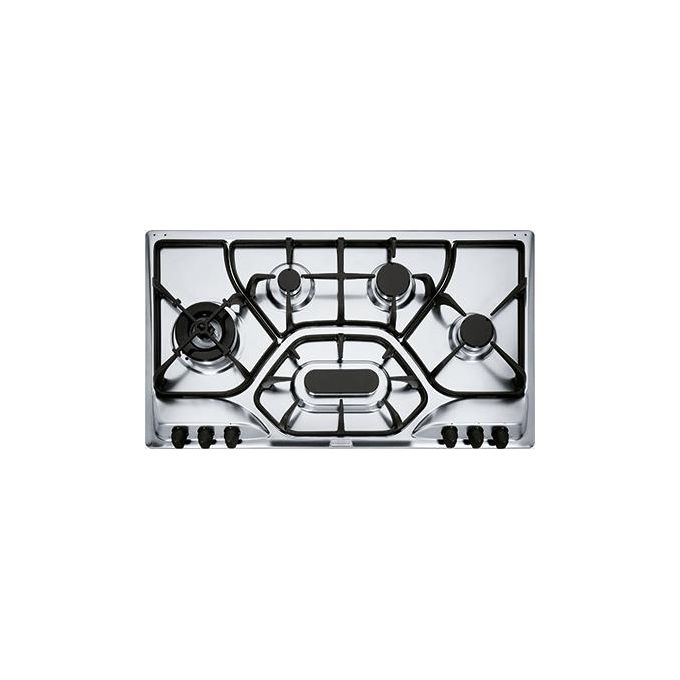 Franke POI 6 3GAV-D-O Piano Cottura a gas 6 Fuochi 90 cm Inox Griglie in ghisa 106.0017.384