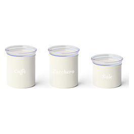 Set 3 Barattoli Personalizzabili con Adesivi